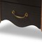 Baxton Studio Romilly Black and Oak-Finished Wood 2-Drawer Nightstand 146-8175 - alternate 9